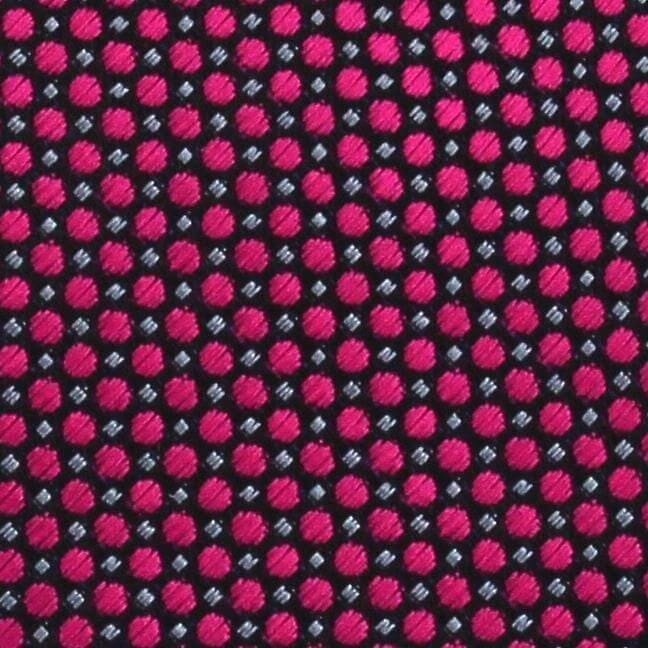 Corbata Estrecha Azul Marino y Rosa
