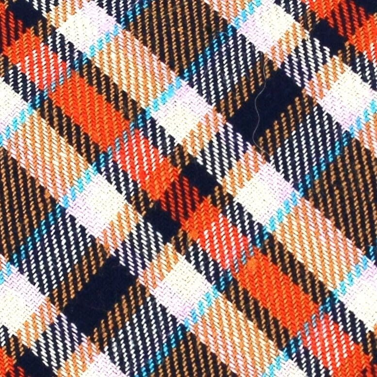 Corbata Estrecha de Cuadros Multicolor