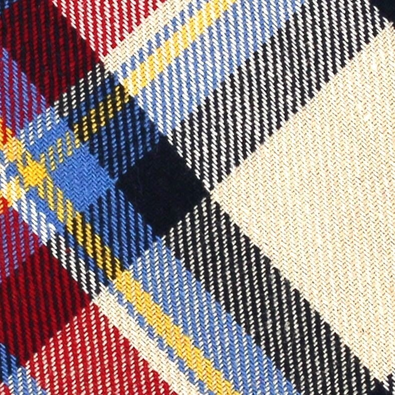 Corbata Estrecha de Cuadros Multicolor