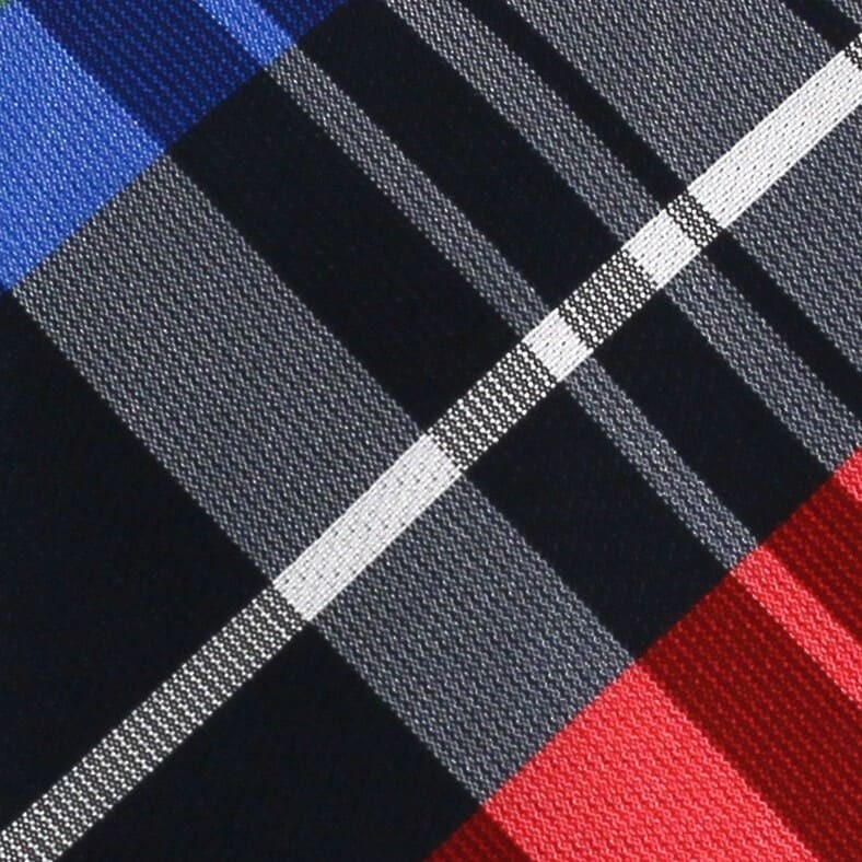 Corbata Estrecha de Cuadros Multicolor