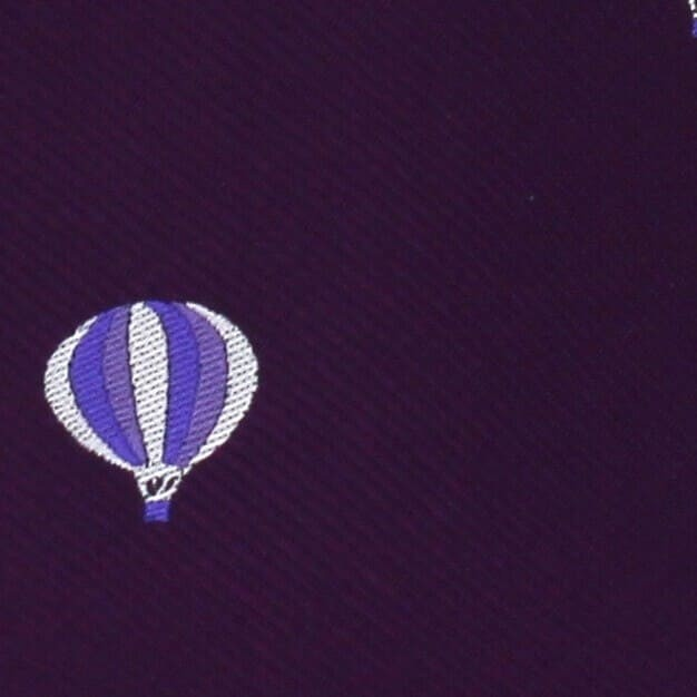 Corbata Estrecha Globos Morada