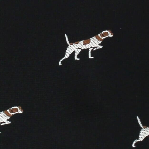 Corbata Estrecha Perros Negra