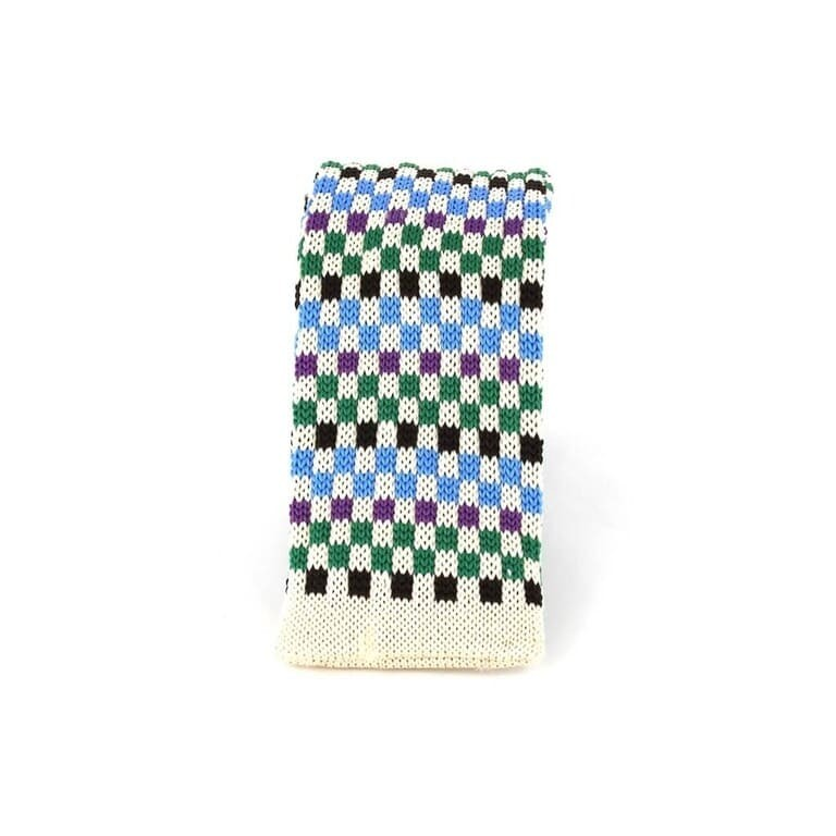 Corbata Punto Cuadros Multicolor