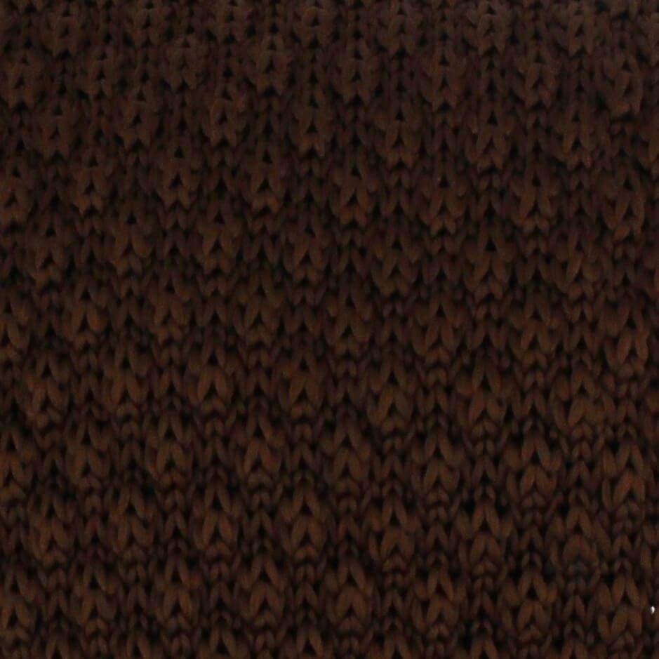 Corbata Punto Lisa Ondas Marrón