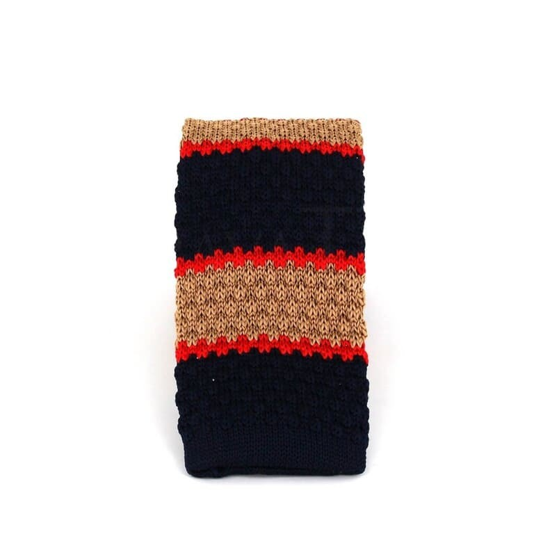 Corbata Punto Ondas Rayas Tricolor