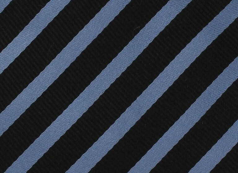 Corbata Rayas Azul y Negra