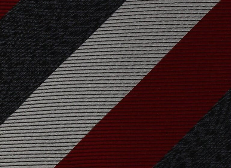 Corbata Rayas Tricolor Granate