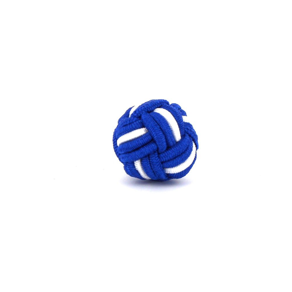 Gemelos Bola Grande Azul Marino y Blanco