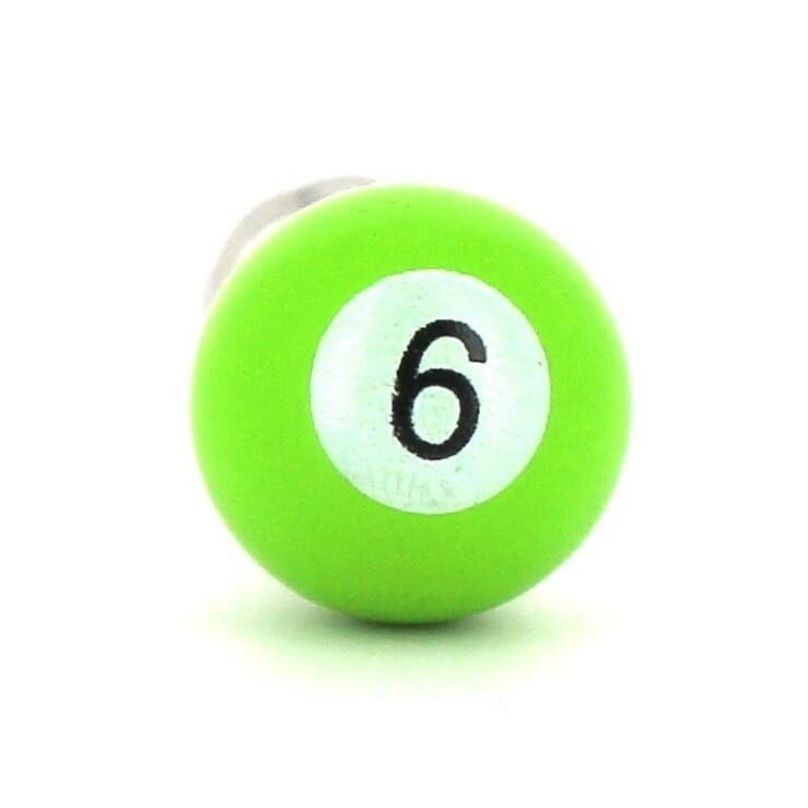 Gemelos Bolas Billar Verde 6