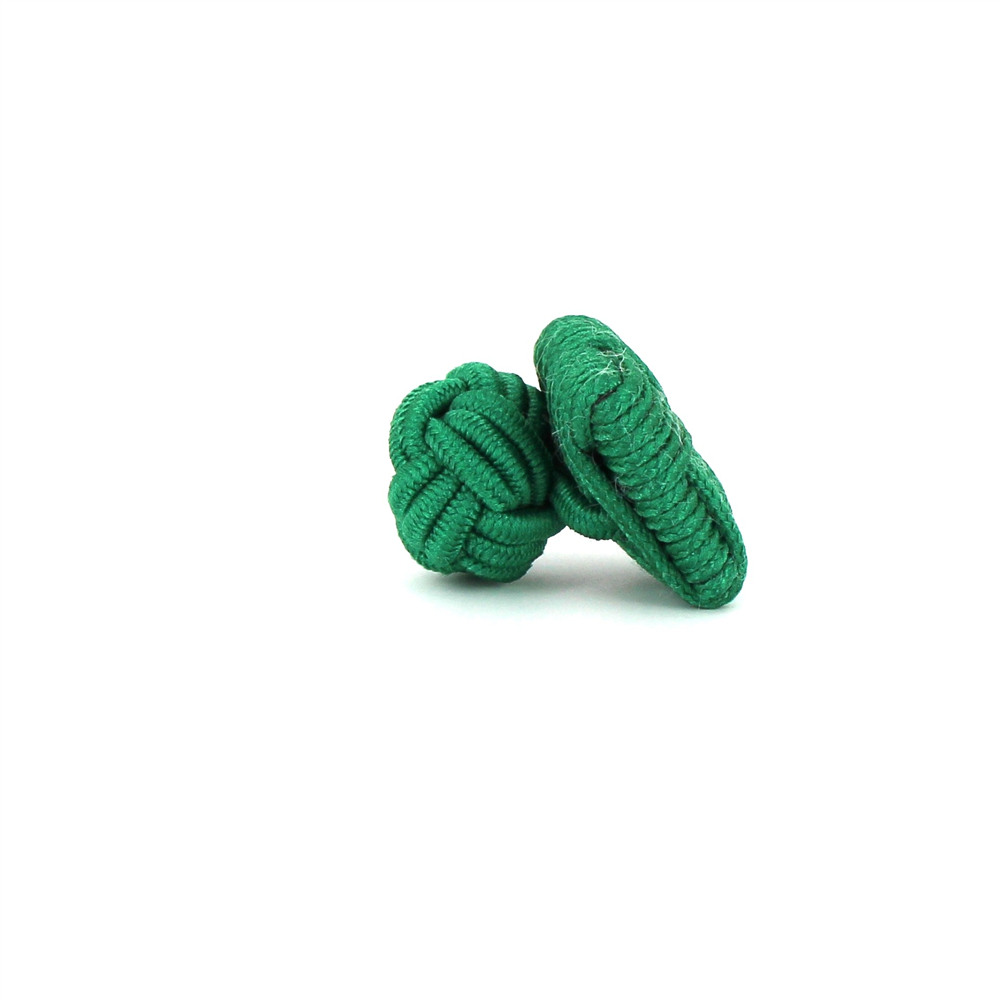 Gemelos Cuadrado Verde Oscuro