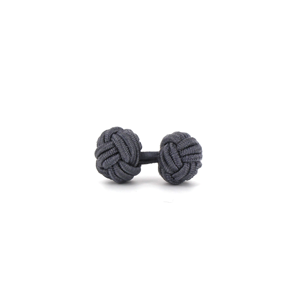 Gemelos Doble Bola Gris Oscuro