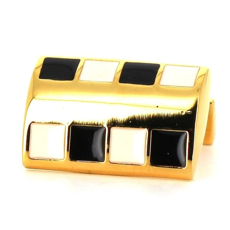 Gemelos Esmaltados Rectangulares Tricolor