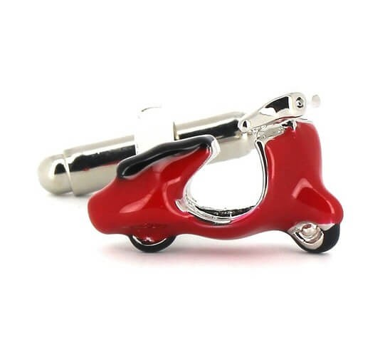Gemelos Moto Scooter Vespa Roja