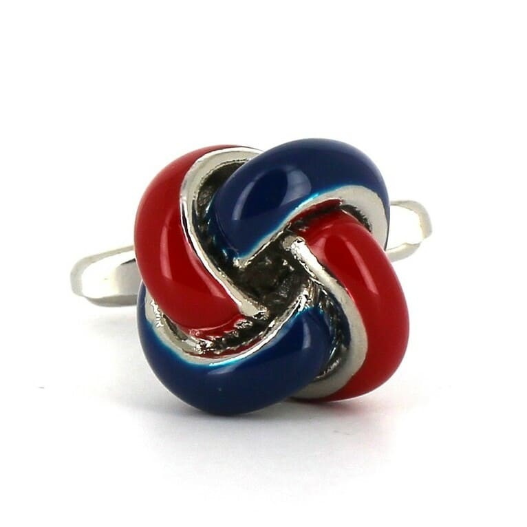 Gemelos Nudos Rojo y Azul Marino