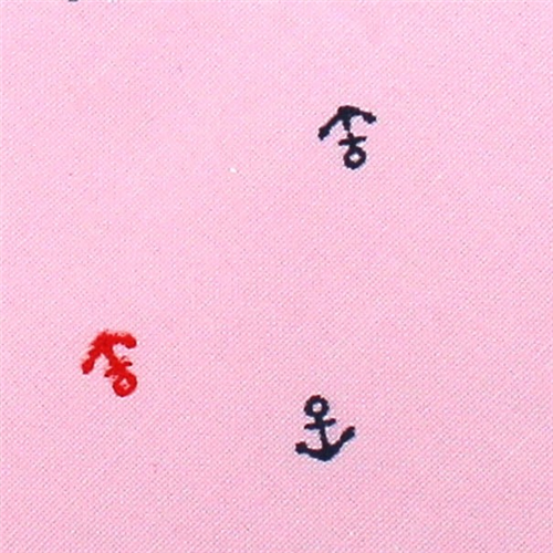 Corbata Estrecha Anclas Rosa