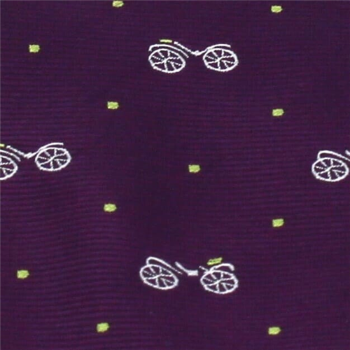 Corbata Estrecha Bicicletas Retro Morada