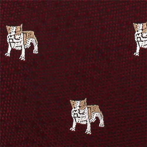 Corbata Estrecha Bulldog Burdeos