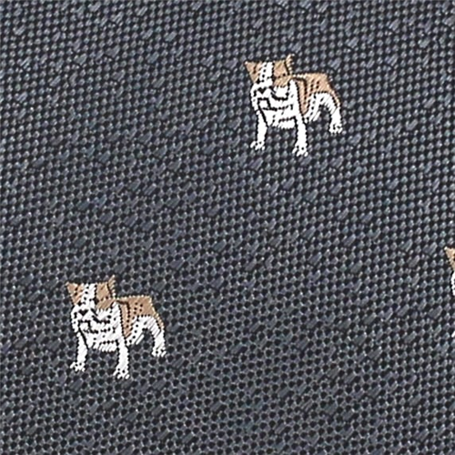Corbata Estrecha Bulldog Gris