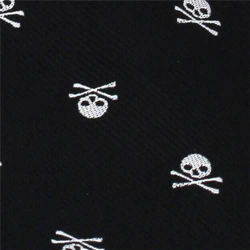 Corbata Estrecha Calaveras Negra