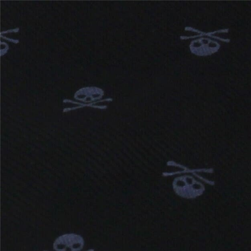 Corbata Estrecha Calaveras Negra