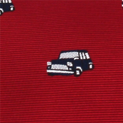 Corbata Estrecha Coches Roja