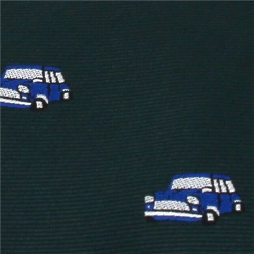 Corbata Estrecha Coches Verde