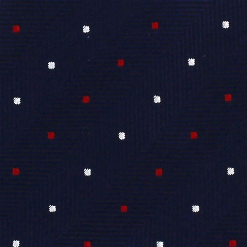 Corbata Estrecha de Lunares Azul Marino