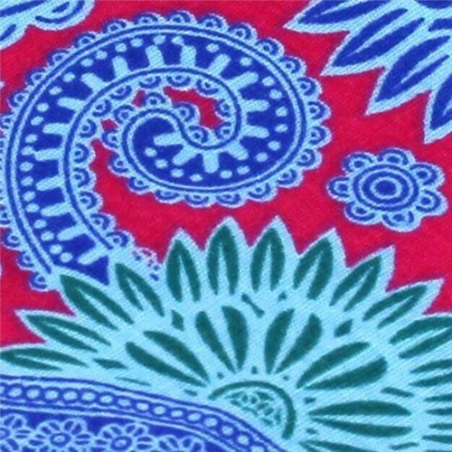 Corbata Estrecha Paisley Fucsia