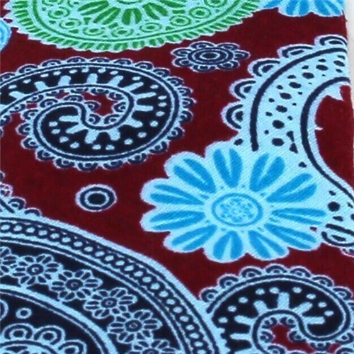 Corbata Estrecha Paisley Granate