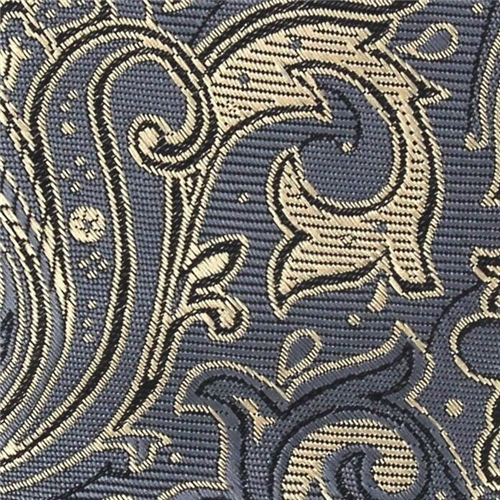 Corbata Estrecha Paisley Gris