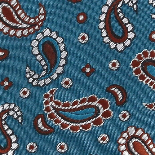Corbata Estrecha Paisley Verde Esmeralda