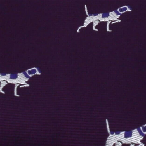 Corbata Estrecha Perros Morada