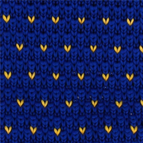 Corbata Punto Azul con Motas Amarillas