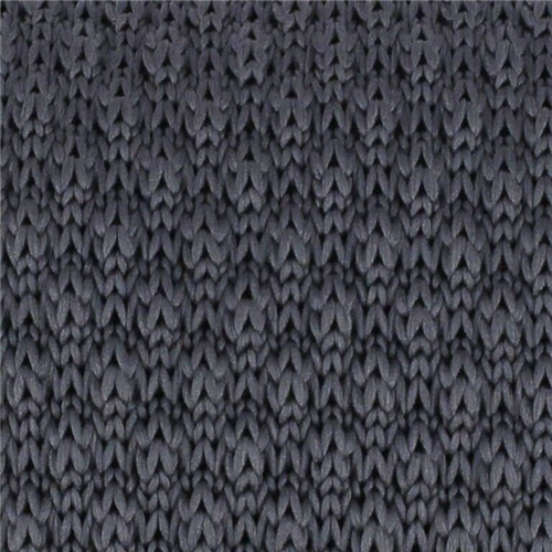 Corbata Punto Lisa Ondas Gris Oscuro