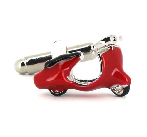 Gemelos Moto Scooter Vespa Roja