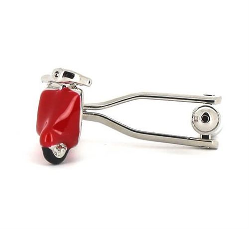 Gemelos Moto Scooter Vespa Roja