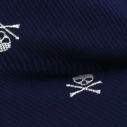 Pajarita Calaveras Azul Oscuro