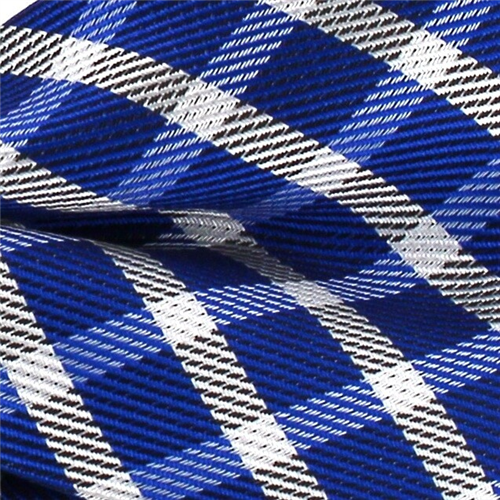 Pajarita Cuadros Azul y Blanca