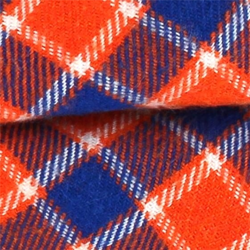 Pajarita Cuadros Naranja y Azul Marino