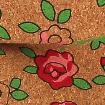 Pajarita de Corcho Estampado Floral