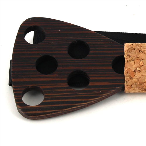 Pajarita Madera Agujeros Grandes