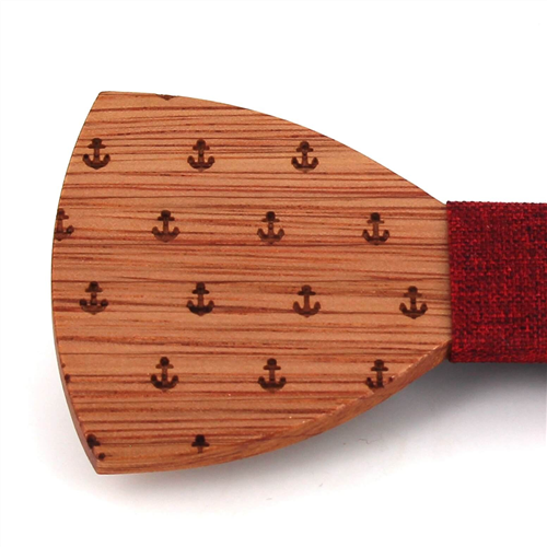 Pajarita Madera Anclas