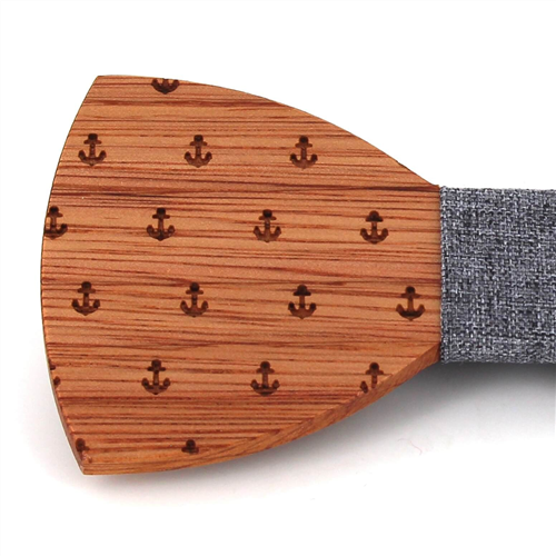 Pajarita Madera Anclas