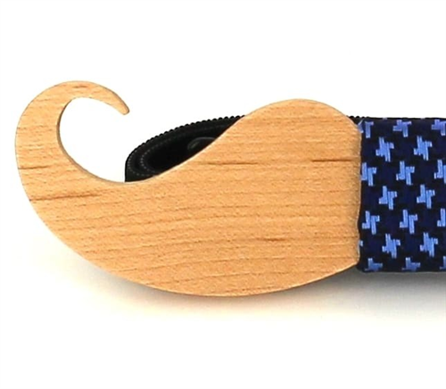 Pajarita Madera Bigote