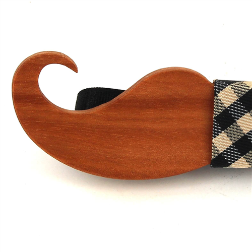 Pajarita Madera Bigote