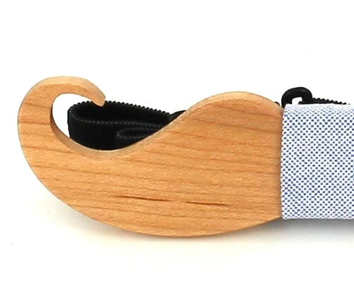 Pajarita Madera Bigote