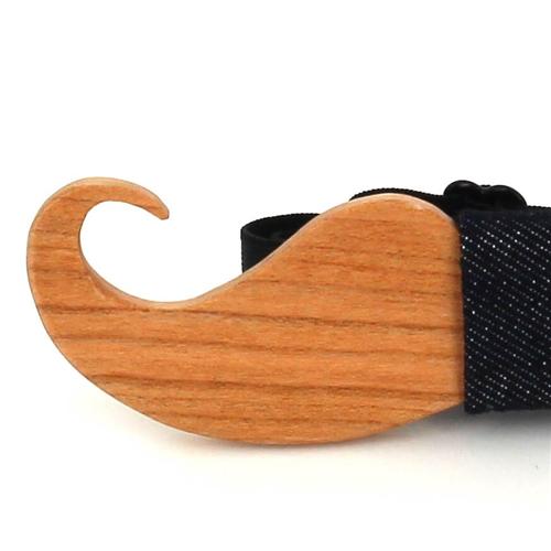 Pajarita Madera Bigote