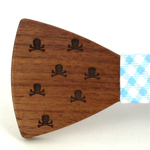 Pajarita Madera Calaveras