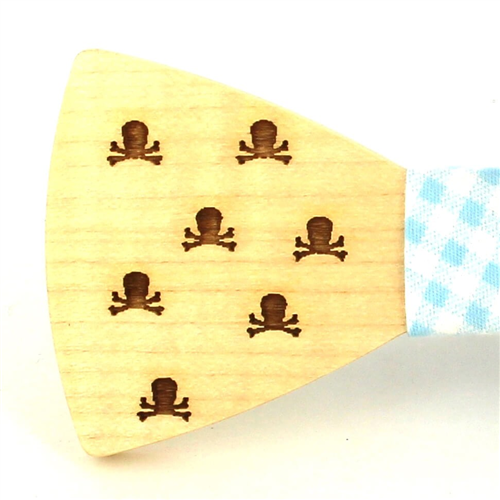 Pajarita Madera Calaveras