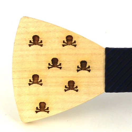 Pajarita Madera Calaveras